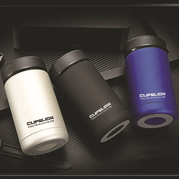 400ml Business Style Stainless Steel Thermos Mugs Car Vacuum Flasks Coffee Tea Cups Thermol Water Insulated Bottle Tumbler 2