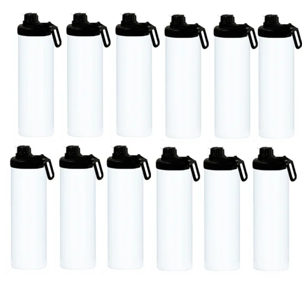 Stainless Steel Blank Space Sublimation Straight Flasks Portable Water Bottle With Cap Coffee Cup Mug Vacuum Insulated Thermos 1