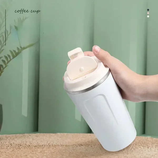 Thermal Mug 380/510ML Coffee Cup Leak-Proof Thermos Bottle Tea Coffee Mug Vacuum Flask Insulated Cups Hot Travel Stainless Steel 3