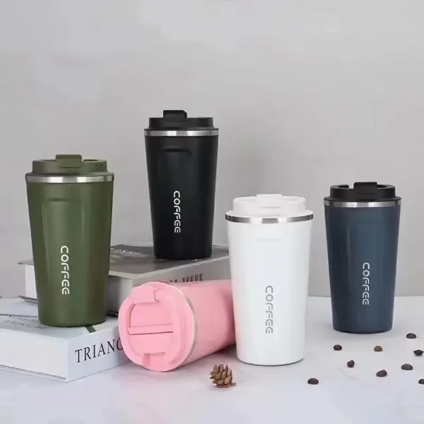 Thermal Mug 380/510ML Coffee Cup Leak-Proof Thermos Bottle Tea Coffee Mug Vacuum Flask Insulated Cups Hot Travel Stainless Steel 4