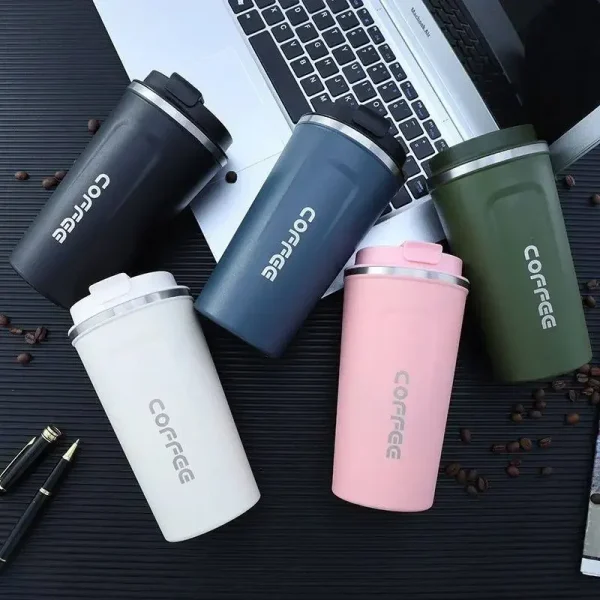 Thermal Mug 380/510ML Coffee Cup Leak-Proof Thermos Bottle Tea Coffee Mug Vacuum Flask Insulated Cups Hot Travel Stainless Steel 5