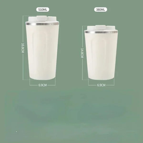 Thermal Mug 380/510ML Coffee Cup Leak-Proof Thermos Bottle Tea Coffee Mug Vacuum Flask Insulated Cups Hot Travel Stainless Steel 6