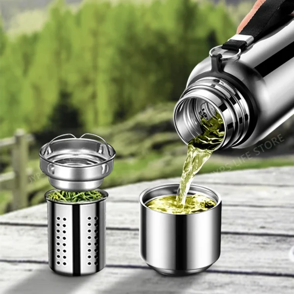 800/1000ML Stainless Steel Thermos Bottle Sport Thermal Water Bottle Keep Cold and Hot Insulated Cup Outdoor Campping Drinkware 2
