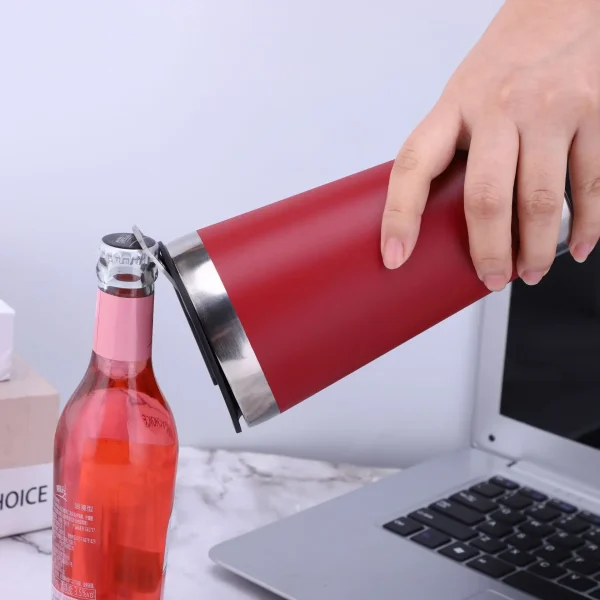 500ml Beer Cups Thermal Cup With Bottle Opener Lid Stainless Steel Thermos Bottle For Tea Thermal Cups For Cold Beer Thermoses 3