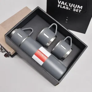 304 Stainless Steel Vacuum Insulated Bottle Gift Set Office Business Style Coffee Mug ThermosBottle Portable Flask 500ML 1