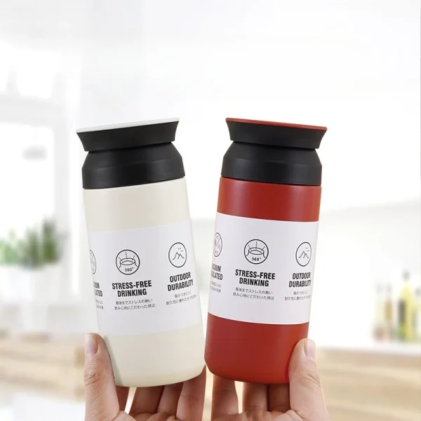 500ml Stainless Steel Thermos Cups Coffee Mug Insulated Water Bottle Thermal Tumbler Vacuum Flask Portable Hot and Cold Cup 2