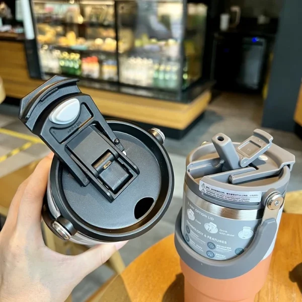 900ML Tyeso Stainless Steel Coffee Cup Cold And Hot Double-layer Insulated Cup Tumbler Thermo Water Bottle Car Travel Mug 6
