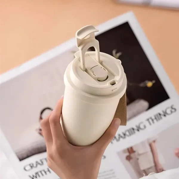 Portable Ceramic Coating Tumbler Durable Stainless Steel Coffee Mug Reusable Double Wall Vacuum Insulated Cups Exquisite Gifts 4