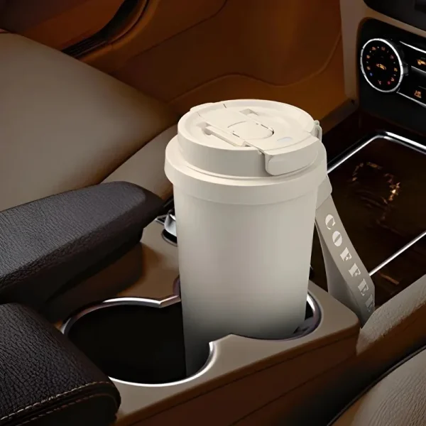 Portable Ceramic Coating Tumbler Durable Stainless Steel Coffee Mug Reusable Double Wall Vacuum Insulated Cups Exquisite Gifts 5