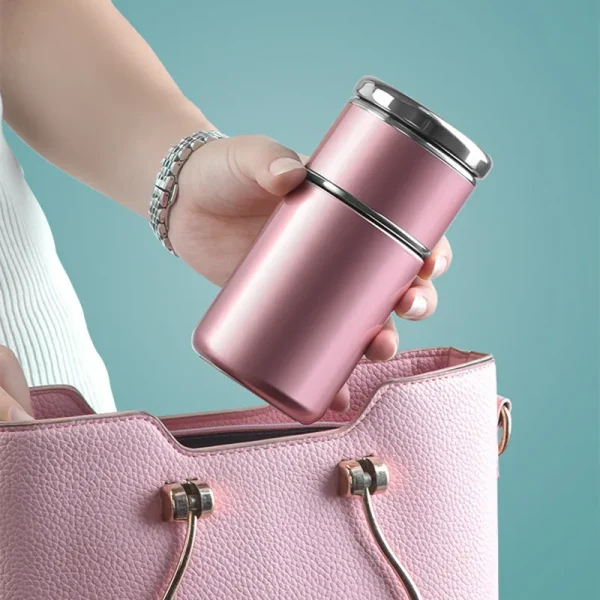 420ml Double Stainless Steel 304 Tea Vacuum Flask With Filter Leak-Proof Business Style Thermos Mug Thermal Water Bottle Tumbler 4