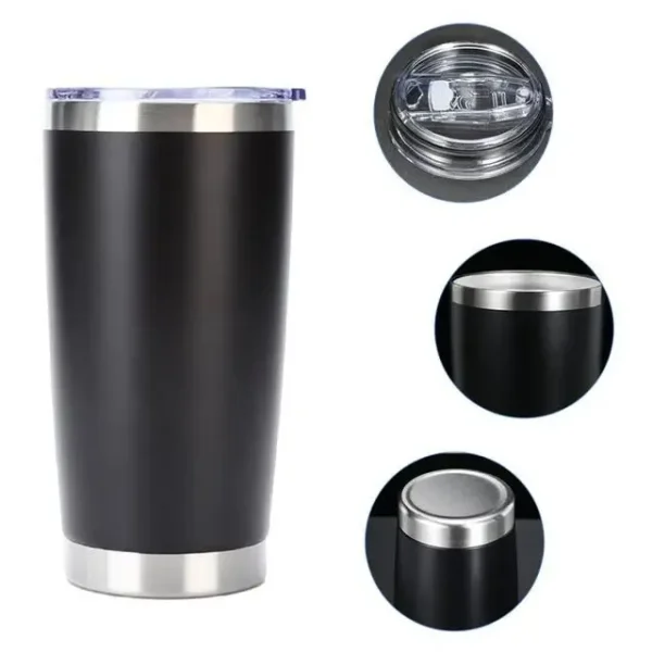 20oz stainless steel car cup, double-layer stainless steel thermos cup, portable car ice-cold cup 5