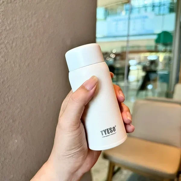 TYESO 200ml Stainless Steel Thermos Cup Cute Insulated Tumbler for Coffee & Water Portable Leak-Proof Thermal Bottle for Travel 2