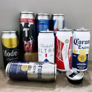 500ML Thermos with Straw Cola Can Termos Para Cafe Beer Bottle 304 Stainless Steel BEER Cold Keeper Drinkware Garrafa Térmica 1
