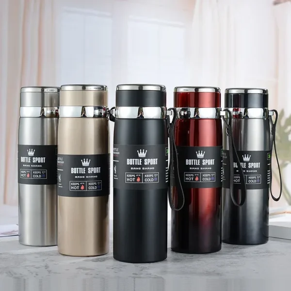 800ML Thermal Water Bottle Stainless Steel Thermos Vacuum Flasks Cold and Hot Water Bottle For Coffee Tea Bottle gifts 1