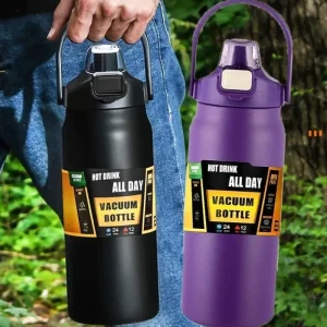 * 2025 Cold and Hot Thermos with with Straw 304 Stainless Steel Thermal Mug Tumbler Vacuum Flasks Coffee Cup Sports Water Bottle 1