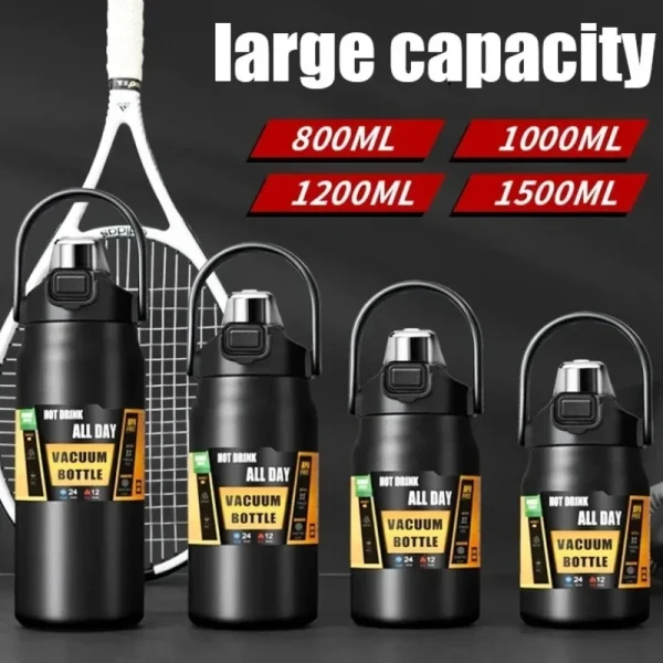 * 2025 Cold and Hot Thermos with with Straw 304 Stainless Steel Thermal Mug Tumbler Vacuum Flasks Coffee Cup Sports Water Bottle 5