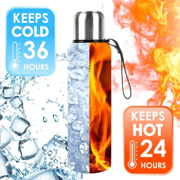 Vacuum Insulated Thermos Water Bottle Large Capacity 500/1000/1500ml Thermal Bottle 304 Stainless Steel Hot Cold Water Flask 2