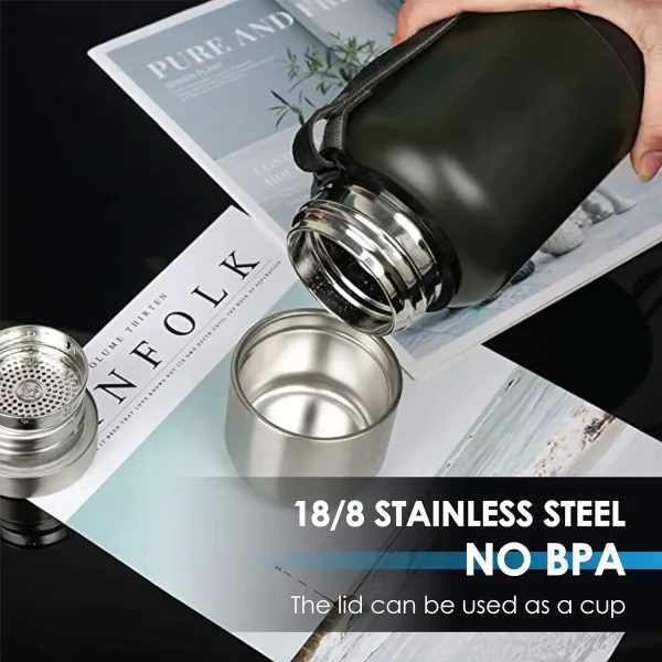 Vacuum Insulated Thermos Water Bottle Large Capacity 500/1000/1500ml Thermal Bottle 304 Stainless Steel Hot Cold Water Flask 3
