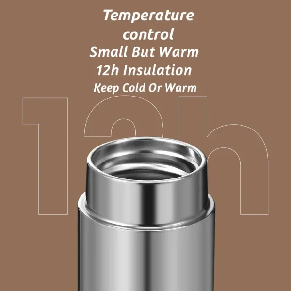 120ml Mini Portable Thickened Stainless Steel Vacuum Thermos Cup Thermal Insulation Pocket Cup Small Capacity Small Water Bottle 3