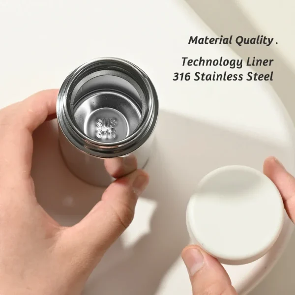 120ml Mini Portable Thickened Stainless Steel Vacuum Thermos Cup Thermal Insulation Pocket Cup Small Capacity Small Water Bottle 4