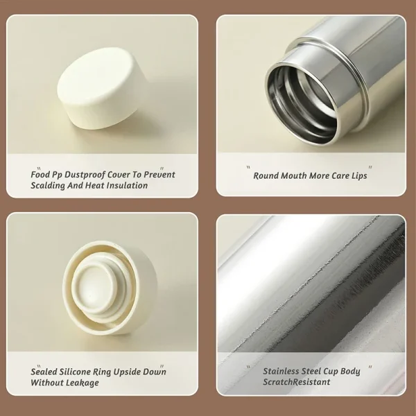 120ml Mini Portable Thickened Stainless Steel Vacuum Thermos Cup Thermal Insulation Pocket Cup Small Capacity Small Water Bottle 6