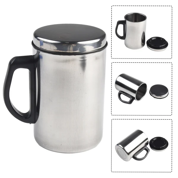 350/500ml Stainless Steel Thermal Cup With Lid Insulated Cup Coffee Milk Tea Cups Office Water Mugs For Travel Camping Water Cup 4