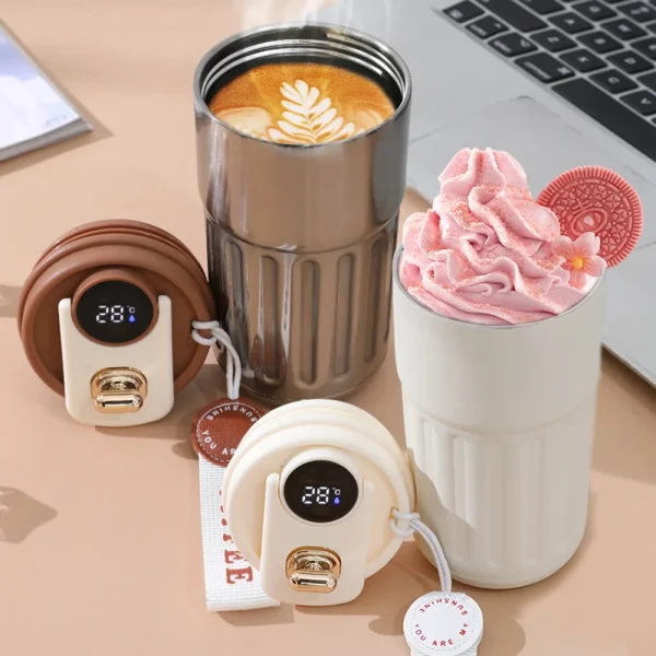 Smart Thermos Bottle LED Temperature Display Coffee Cup 316 Stainless Steel Tumbler Mug Portable Vacuum Flasks Thermoses 3