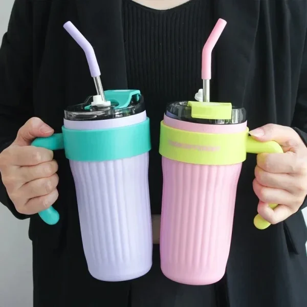 860ML Stainless Steel Thermo Bottle Large Capacity Coffee Cup Sport Insulated Cup Portable Tumbler Vacuum Flasks Car Thermal Cup 1
