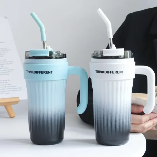 860ML Stainless Steel Thermo Bottle Large Capacity Coffee Cup Sport Insulated Cup Portable Tumbler Vacuum Flasks Car Thermal Cup 3