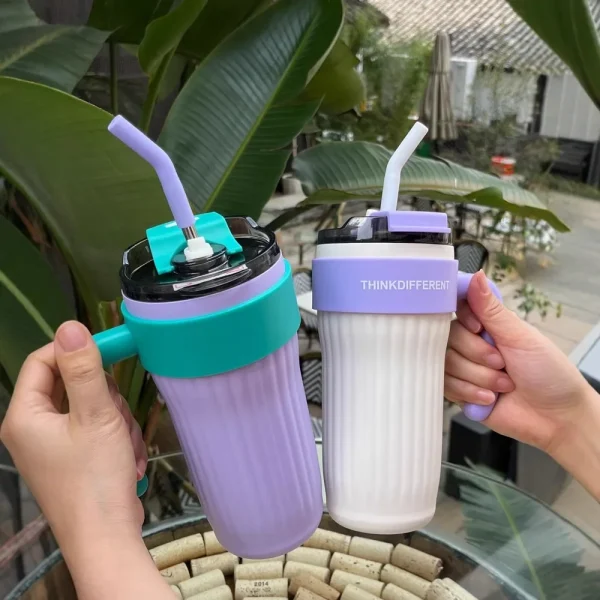 860ML Stainless Steel Thermo Bottle Large Capacity Coffee Cup Sport Insulated Cup Portable Tumbler Vacuum Flasks Car Thermal Cup 6