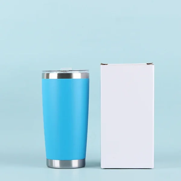 Custom Logo Pattern Stainless Steel Tumblers Vacuum Flasks Travel Glass Coffee Mug Double Wall Water Thermos Bottle Car Cup 2