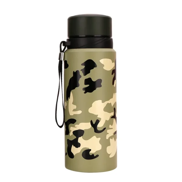 Creative Camouflage Vacuum Flasks Stainless Steel Large Thermos Bottle Thermos Cup For Outdoor Sports 600ml/750ml 4