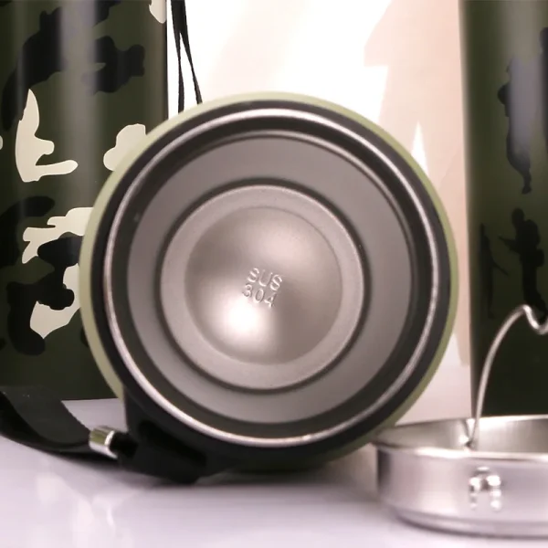 Creative Camouflage Vacuum Flasks Stainless Steel Large Thermos Bottle Thermos Cup For Outdoor Sports 600ml/750ml 5