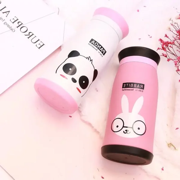 Customized Cartoon Stainless Steel Thermos Tumbler Cups Vacuum Flask thermo Water Bottle Tea Mug Thermocup Birthday Couple Gift 1