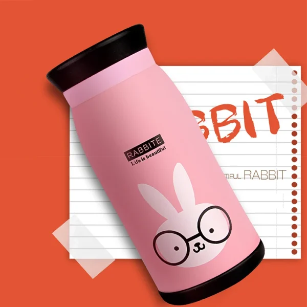 Customized Cartoon Stainless Steel Thermos Tumbler Cups Vacuum Flask thermo Water Bottle Tea Mug Thermocup Birthday Couple Gift 5