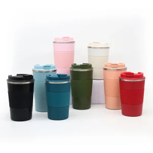 Reusable Coffee Cups Travel 510ml Coffee Travel Mug with Leakproof Lid - Thermal Mug Insulated Cup - Stainless Steel Travel Cup 1