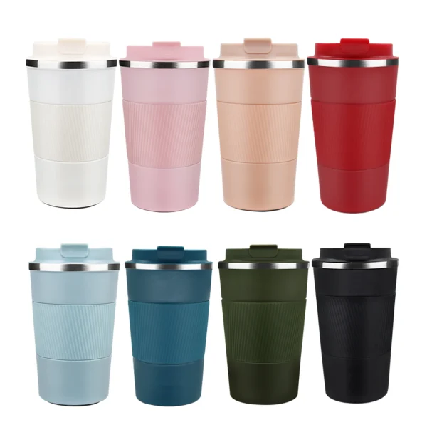 Reusable Coffee Cups Travel 510ml Coffee Travel Mug with Leakproof Lid - Thermal Mug Insulated Cup - Stainless Steel Travel Cup 2