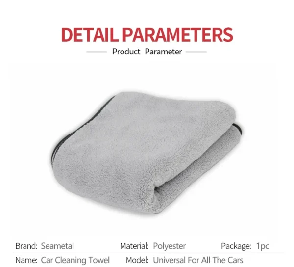 Microfiber Towel Car Wash Accessories Super Absorbency Car Cleaning Cloth Premium Microfiber Auto Towel One Time Drying 5