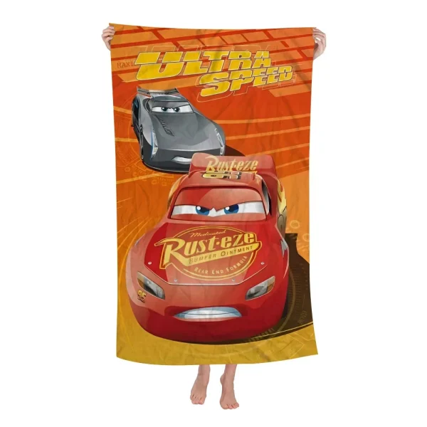 Cars Flash McQueen R-Red 95 Microfiber Beach Towel Absorbent Quick Dry Soft Yoga Swimming Resort Mountain Climbing Towel 5