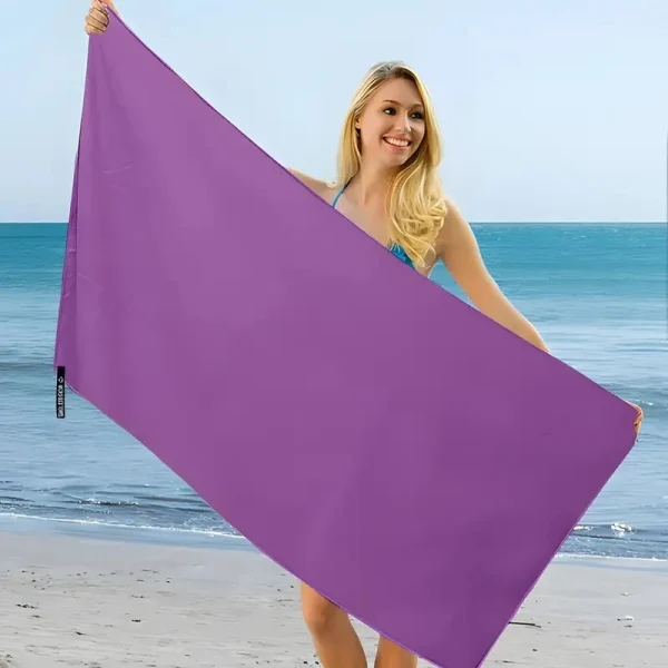Quick-Dry Microfiber Travel Towel for Camping, Beach,BackpackingHiking and Sports - Lightweight and Absorbent 4