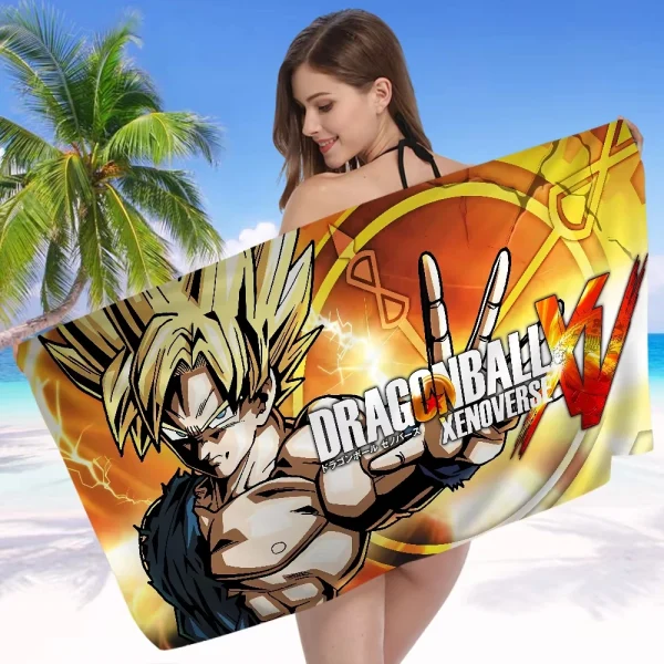 Cartoon D-DragonS B-BallS Big Microfiber Beach Towels Quick Dry Towel Sand Beach Towels Pool Towel for Travel Swim Pool Yoga 5