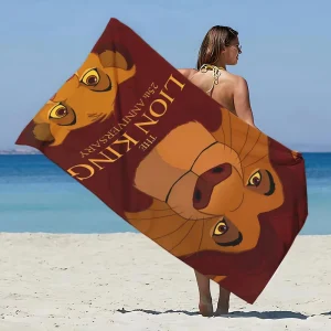 The Lion King Beach Towel Microfiber Sand Free Quick Dry Soft Sandproof Pool Towels Gift for Women Travel Gym Shower Camping 1