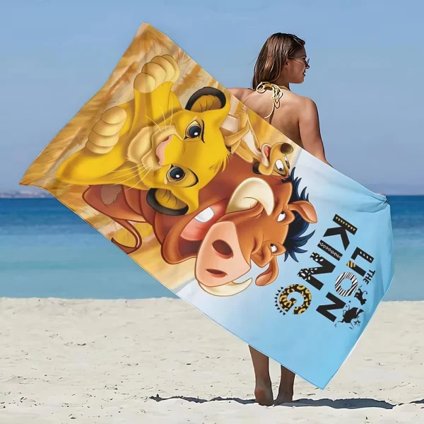 The Lion King Beach Towel Microfiber Sand Free Quick Dry Soft Sandproof Pool Towels Gift for Women Travel Gym Shower Camping 6