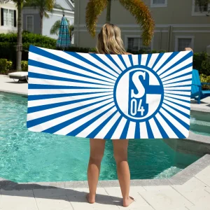Football Club S-Schalke 04 History Towel Soft Pool Gift For Travel Gym Shower Camping Quick Dry Sports Large Beach Towel 1