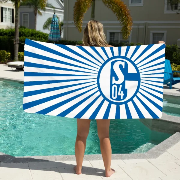 Football Club S-Schalke 04 History Towel Soft Pool Gift For Travel Gym Shower Camping Quick Dry Sports Large Beach Towel 1