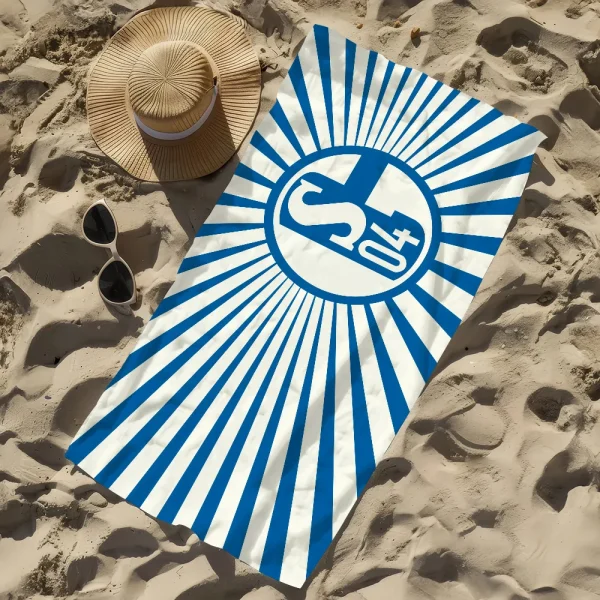 Football Club S-Schalke 04 History Towel Soft Pool Gift For Travel Gym Shower Camping Quick Dry Sports Large Beach Towel 2