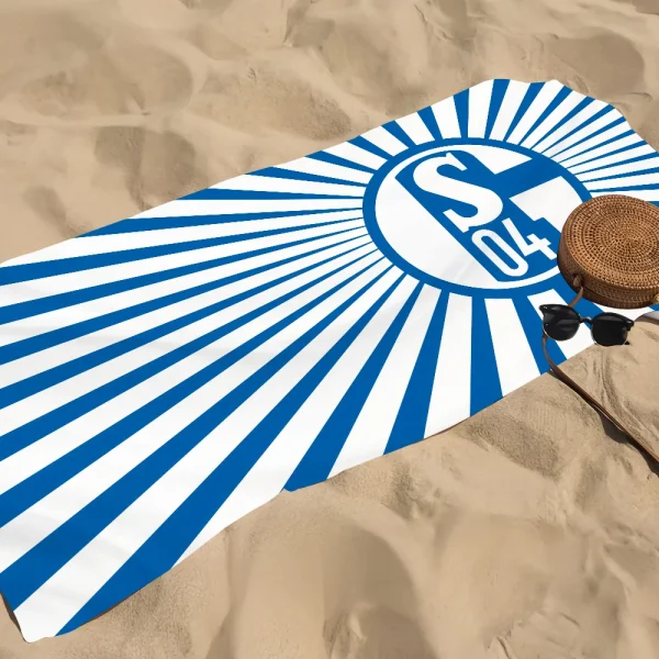 Football Club S-Schalke 04 History Towel Soft Pool Gift For Travel Gym Shower Camping Quick Dry Sports Large Beach Towel 4