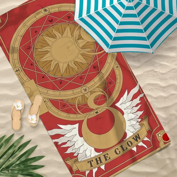 C-Card-cap-tor ANIME Sakura Towel Beach Quick Dry Soft Pool Towels Gift for Travel Gym Shower Camping sports 1