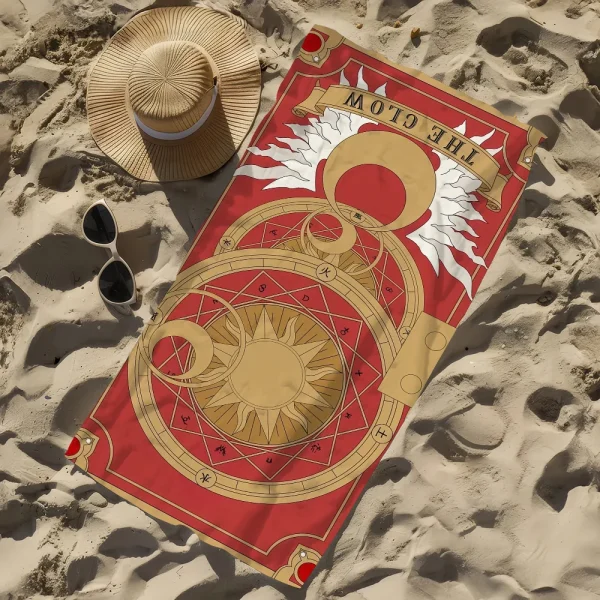 C-Card-cap-tor ANIME Sakura Towel Beach Quick Dry Soft Pool Towels Gift for Travel Gym Shower Camping sports 5