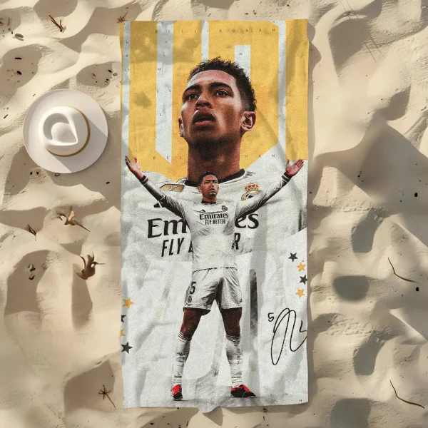 Football Star JudeS B-Bellinghams Cool Towel Soft Pool Gift For Travel Gym Shower Camping Quick Dry Sports Large Beach Towel 3